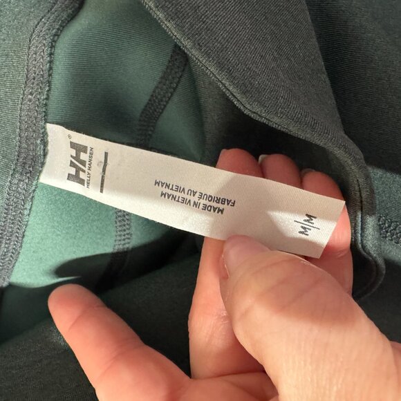 Helly Hansen Dark Green 7/8 Constructed Leggings Mesh Outdoor New Size Medium - Picture 9 of 13